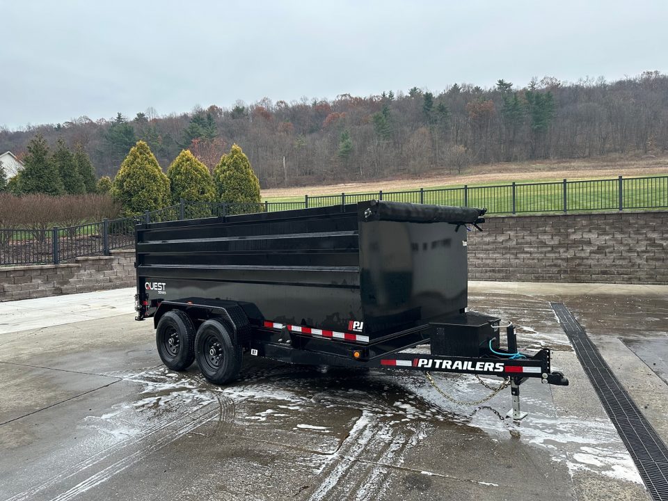 New PJ Trailers 14' Dump (D7) - 48" Sides - QUEST Series