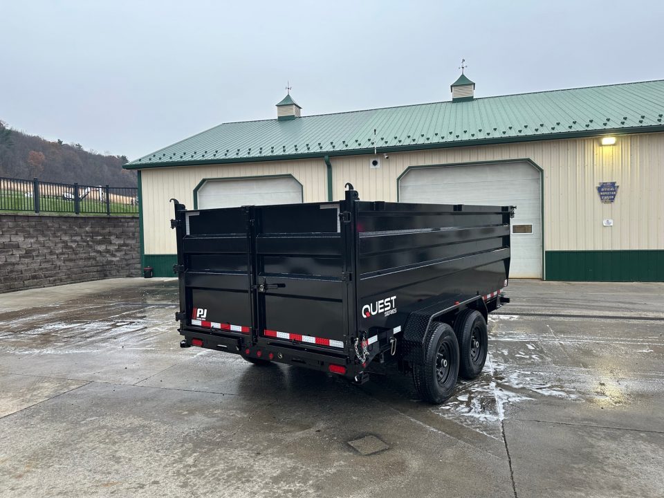 New PJ Trailers 14' Dump (D7) - 48" Sides - QUEST Series