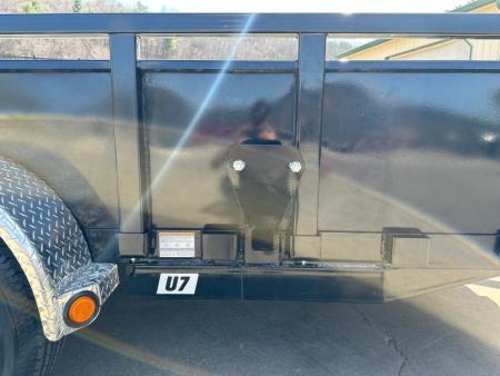 New PJ Trailers 12' Single Axle Utility - Solid Steel Sides - 5.2K Axle