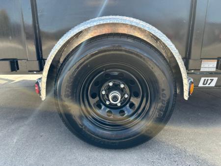 New PJ Trailers 12' Single Axle Utility - Solid Steel Sides - 5.2K Axle