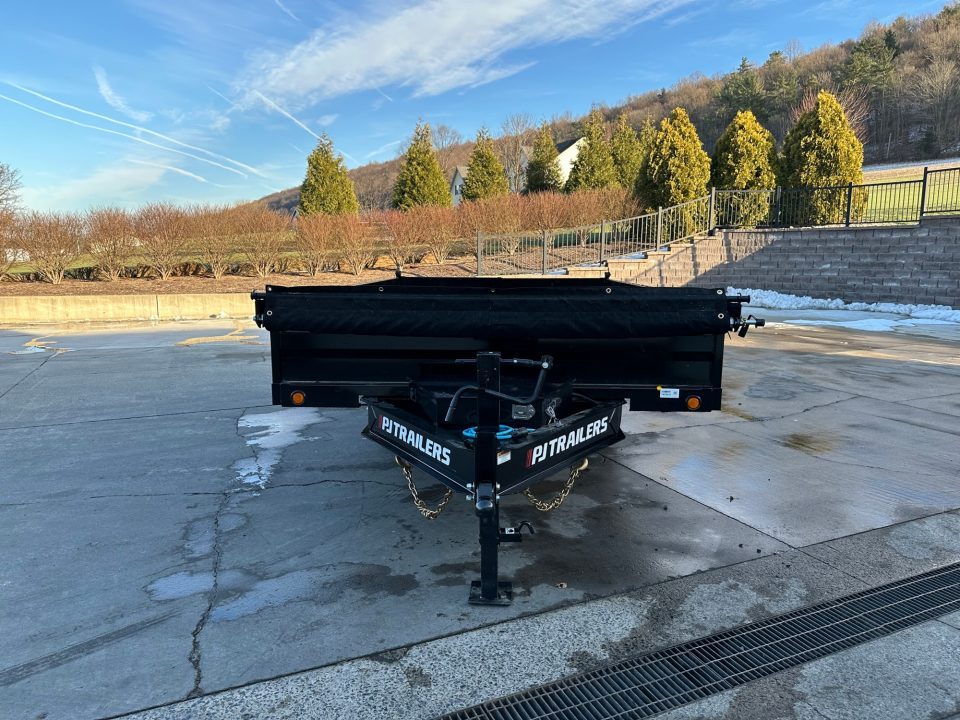 New PJ Trailers 14' Deckover Dump w/Fold-Down Sides (D8)