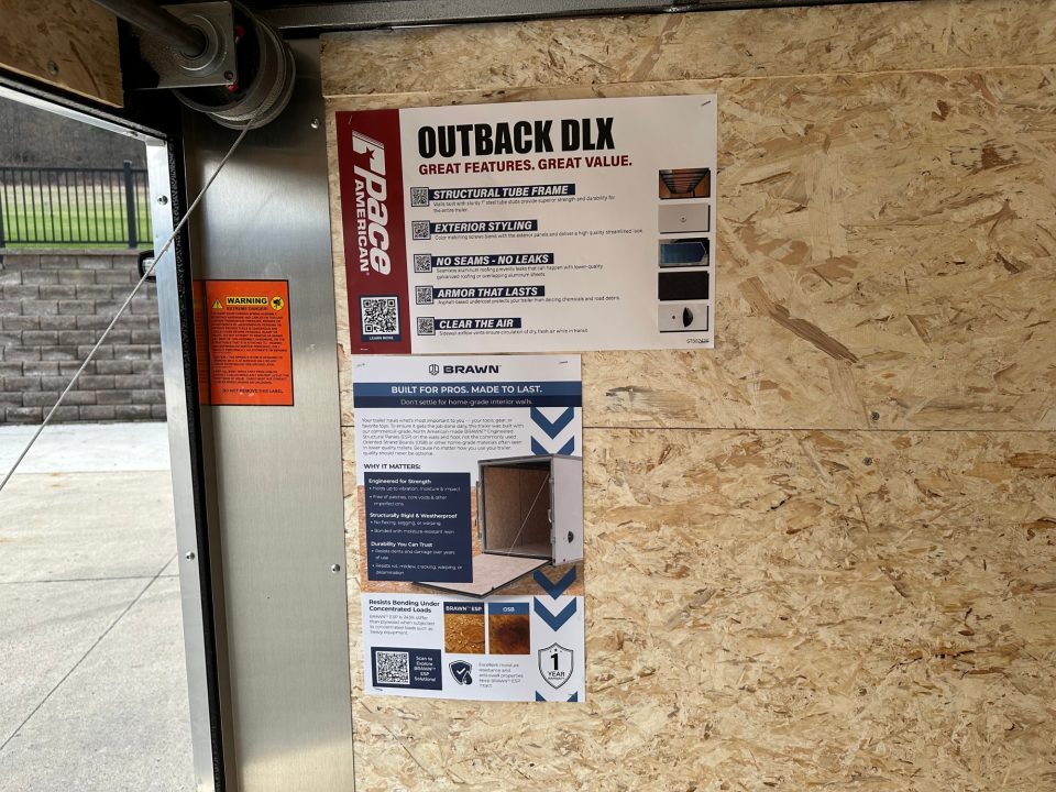 New Pace American 5'X8' Rear Ramp Door (Outback)