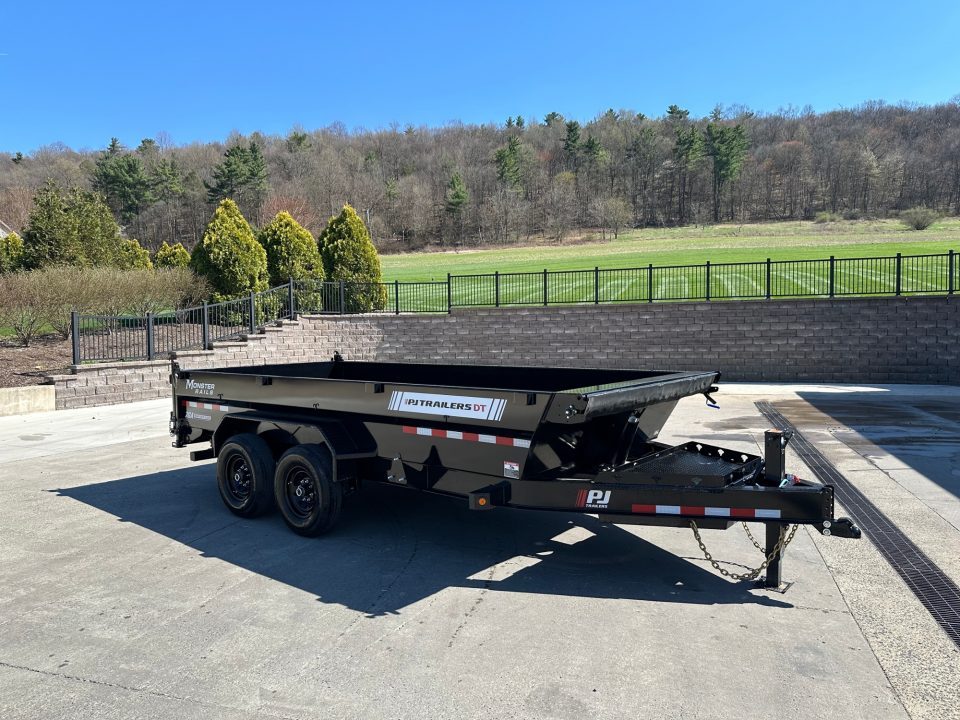 New PJ Trailers DT1 16' Low Pro Telescopic Dump