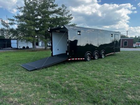 New 2026 Rock Solid Cargo 8.5x28 Race Trailer-Finished Interior-7'6  Interior-Triple 7000 TORSIONS -HD RAMP-10  BOGEY WHEELS