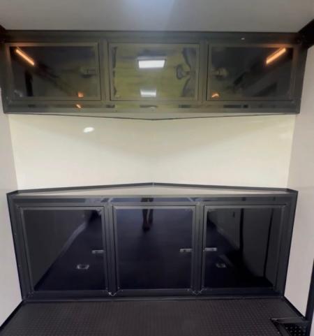 New 2026 Rock Solid Cargo 8.5x28 Race Trailer-Finished Interior-7'6" Interior-Triple 7000 TORSIONS -HD RAMP-10" BOGEY WHEELS
