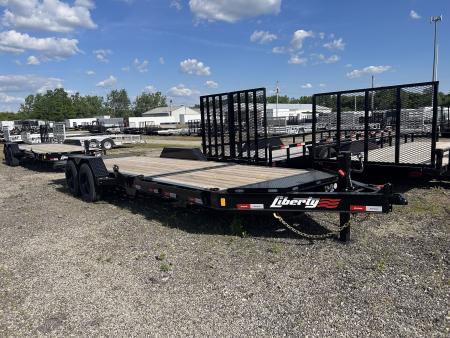 New 2026 Liberty 83 IN X 22 FT TILT EQUIPMENT TRAILER 17500 GVWR