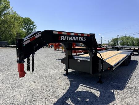 New 2026 PJ Trailers 102X26 GOOSENECK 25K GVWR (MEGA RAMPS) Flatbed Trailer