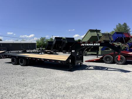 New 2026 PJ Trailers 102X26 GOOSENECK 25K GVWR (MEGA RAMPS) Flatbed Trailer