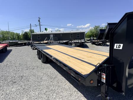 New 2026 PJ Trailers 102X26 GOOSENECK 25K GVWR (MEGA RAMPS) Flatbed Trailer