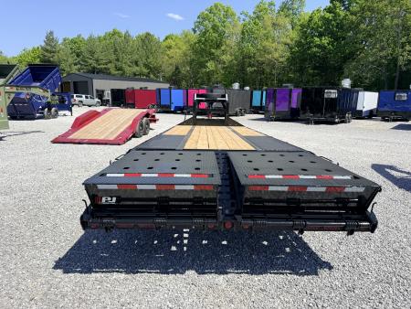 New 2026 PJ Trailers 102X26 GOOSENECK 25K GVWR (MEGA RAMPS) Flatbed Trailer