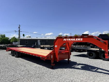New 2026 PJ Trailers 102X30 GOOSENECK 25K GVWR (MEGA RAMPS) Flatbed Trailer