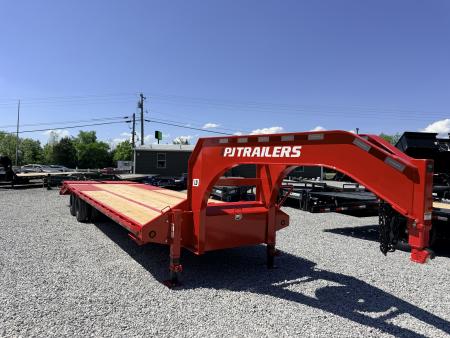 New 2026 PJ Trailers 102X30 GOOSENECK 25K GVWR (MEGA RAMPS) Flatbed Trailer