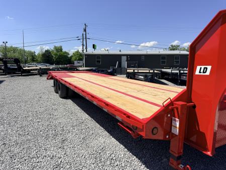 New 2026 PJ Trailers 102X30 GOOSENECK 25K GVWR (MEGA RAMPS) Flatbed Trailer