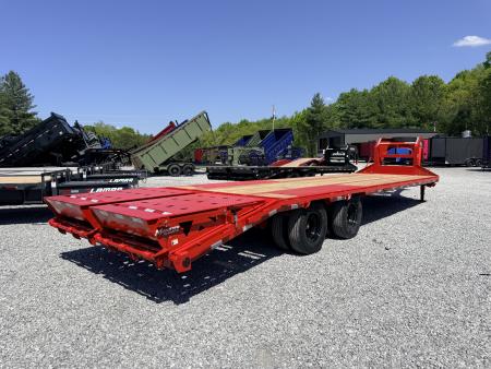 New 2026 PJ Trailers 102X30 GOOSENECK 25K GVWR (MEGA RAMPS) Flatbed Trailer