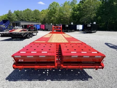 New 2026 PJ Trailers 102X30 GOOSENECK 25K GVWR (MEGA RAMPS) Flatbed Trailer