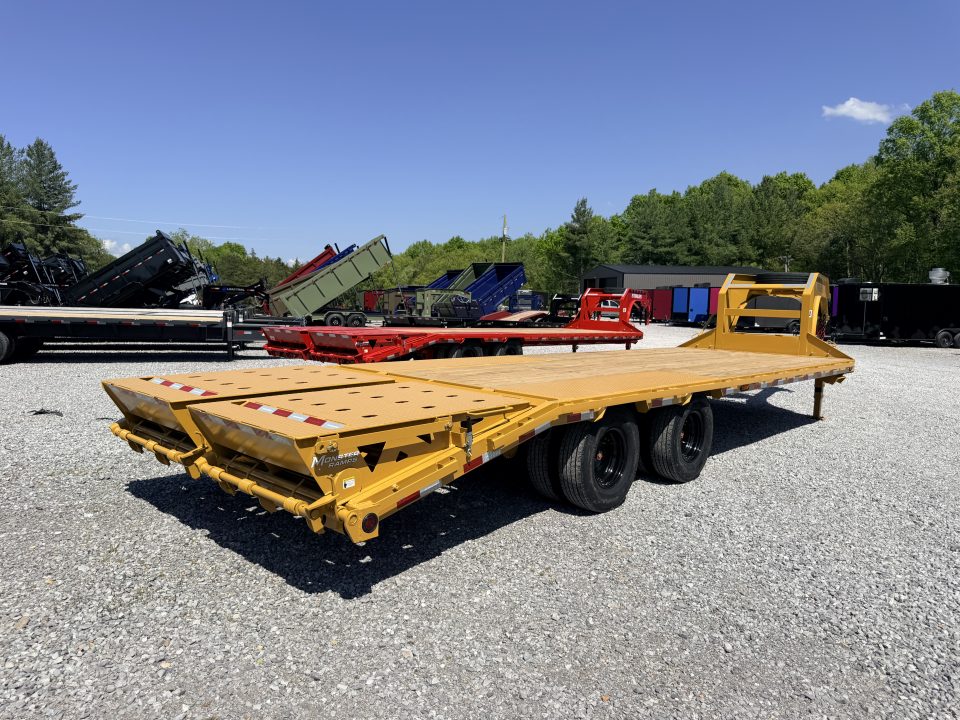New 2026 PJ Trailers 102X26 GOOSENECK 25K GVWR (MEGA RAMPS) Flatbed Trailer