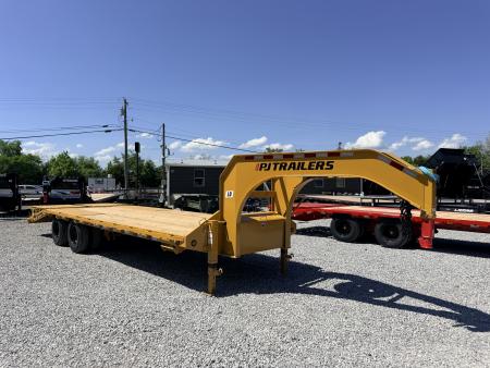 New 2026 PJ Trailers 102X26 GOOSENECK 25K GVWR (MEGA RAMPS) Flatbed Trailer