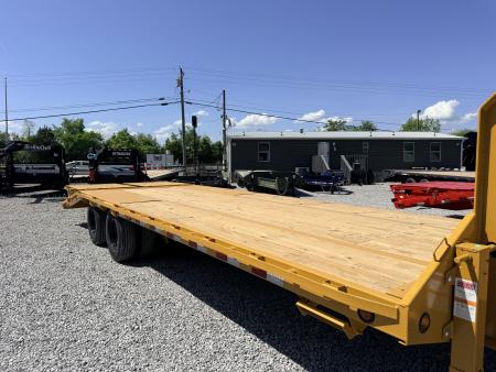 New 2026 PJ Trailers 102X26 GOOSENECK 25K GVWR (MEGA RAMPS) Flatbed Trailer