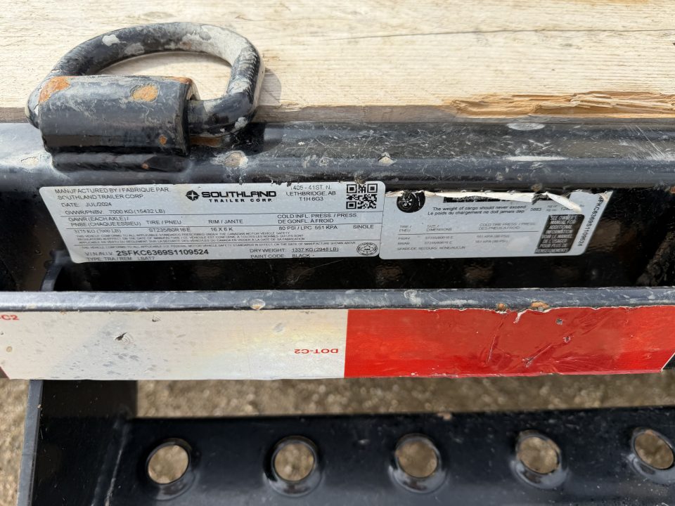 Used 2025 Southland Trailers LBAT7-416blktlt Tilt Trailer