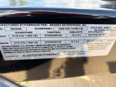 New 2026 Behnke TBCT2214ET Utility Trailer