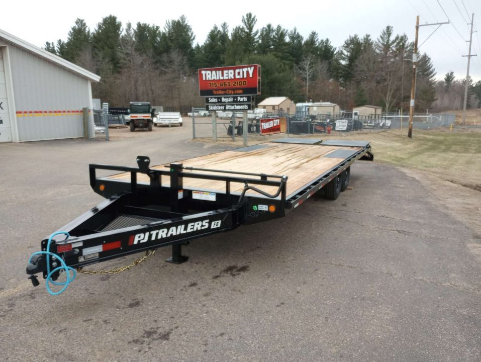 New 2026 PJ TRAILERS 102" x 24' F8 Deckover Trailer
