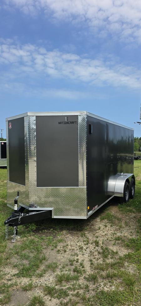 New 2026 NationCraft Trailers 7 X 16 TA POLY Cargo / Enclosed Trailer