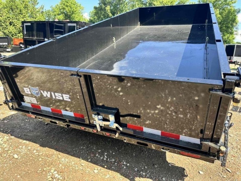 New 2026 BWISE 7x16 15400 GVW with ramps Dump Trailer