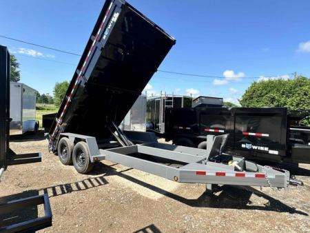 New 2026 BWISE 7x16 15400 GVW with ramps Dump Trailer