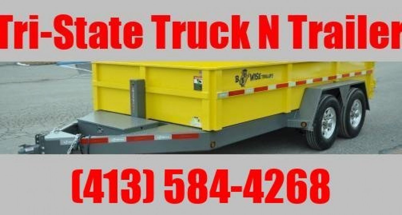New 2026 BWISE 7x14 15400 GVW Dump Trailer