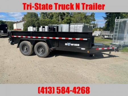 New 2026 BWISE 7x14 15400 GVW Dump Trailer
