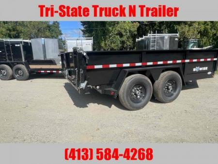 New 2026 BWISE 7x14 15400 GVW Dump Trailer
