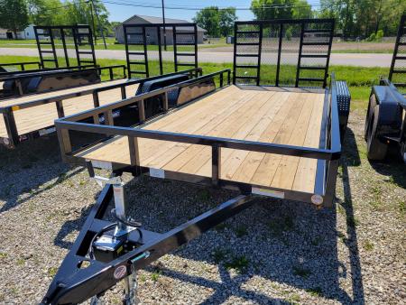 New 2026 Sure-Trac 7x16 Tube Top 7k Utility Trailer