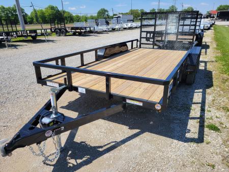 New 2026 Sure-Trac 7x16 Tube Top 7k Utility Trailer
