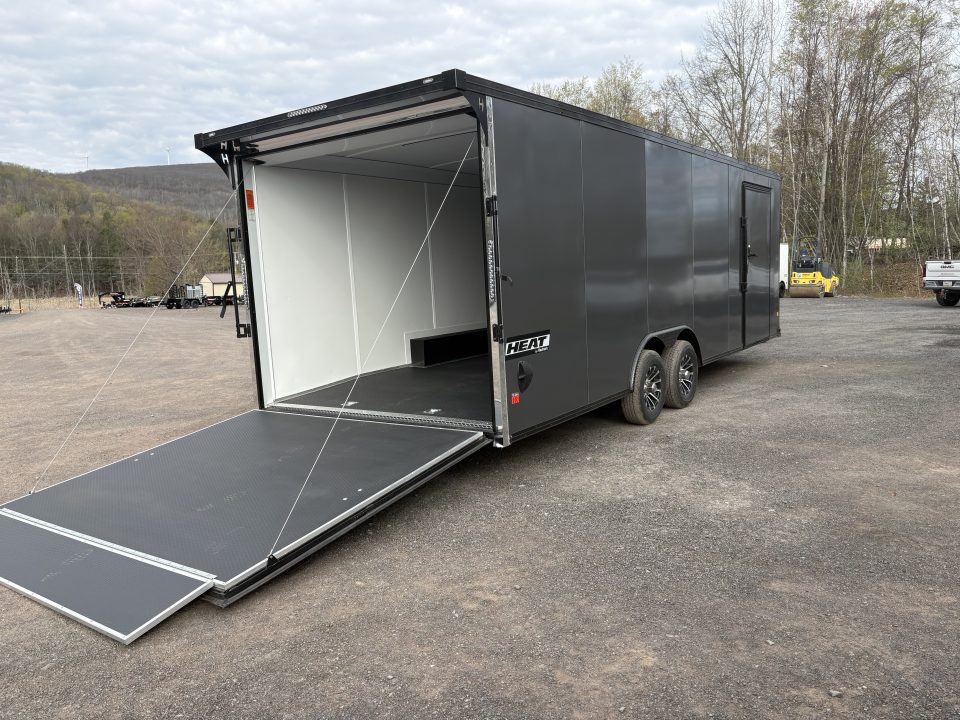 New 2026 HAULMARK 8.5x24 HEAT Car / Racing Trailer With Rear Spoiler and Blackout Package
