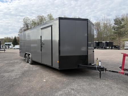 New 2026 HAULMARK 8.5x24 HEAT Car / Racing Trailer With Rear Spoiler and Blackout Package