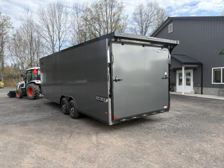 New 2026 HAULMARK 8.5x24 HEAT Car / Racing Trailer With Rear Spoiler and Blackout Package