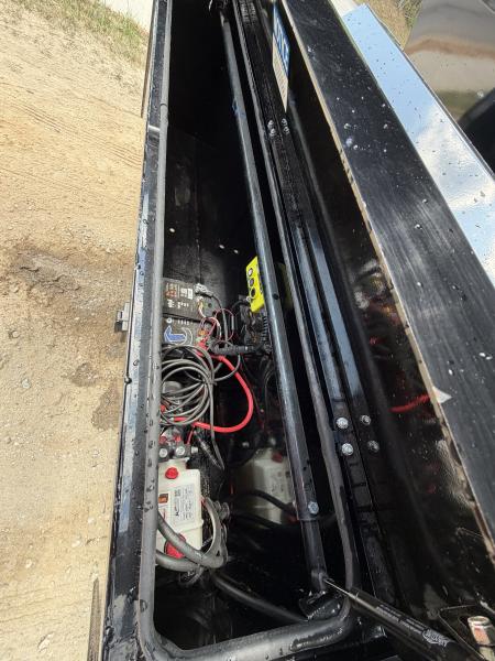 New 2026 IRON BULL / ROLL-OFF DUMP TRAILER / 2-7,000# AXLES / 20 K WARRIOR WINCH / WITH 3-16' DUMP BINS