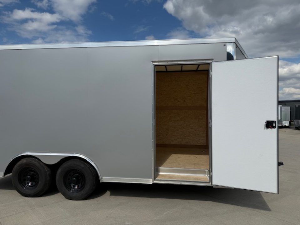 New 2026 Cross Silver Alpha 8.5'x16' 10k Flat Top V-Nose Enclosed Cargo Trailer