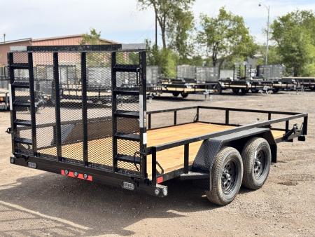 New 2026 Load Trail 7-14 Tandem Axle Ramp Gate Utility 7K GVWR