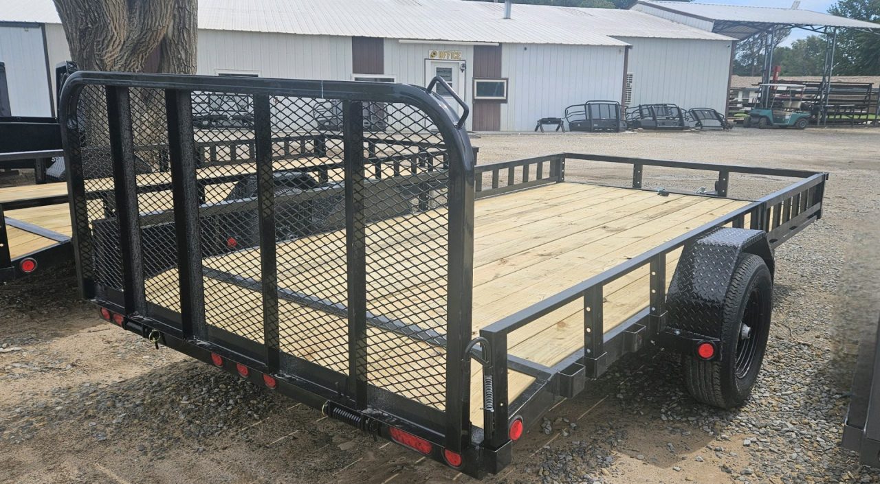 New 2026 PJ Trailers 14' x 83 in. Single 5200# Brake Axle Channel Utility Trailer