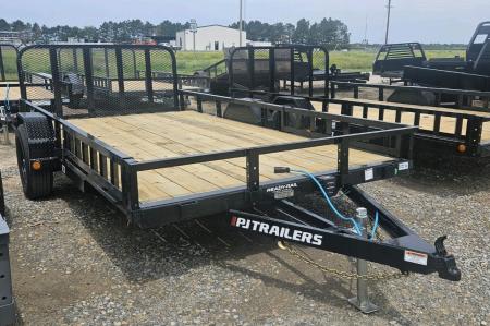 New 2026 PJ Trailers 14' x 83 in. Single 5200# Brake Axle Channel Utility Trailer