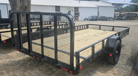 New 2026 PJ Trailers 14' x 83 in. Single 5200# Brake Axle Channel Utility Trailer