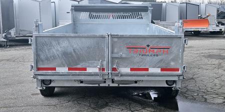 New 82" X 14' GALVANIZED DUMP 8 K AXLES HYDRAULIC POWER JACK SPARE TIRE INCLUDED 2026 TRIUMPH