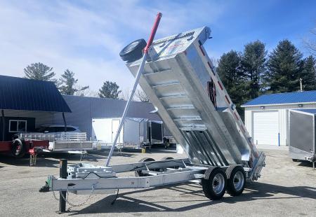 New 82" X 14' GALVANIZED DUMP 8 K AXLES HYDRAULIC POWER JACK SPARE TIRE INCLUDED 2026 TRIUMPH