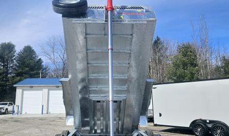 New 82" X 14' GALVANIZED DUMP 8 K AXLES HYDRAULIC POWER JACK SPARE TIRE INCLUDED 2026 TRIUMPH
