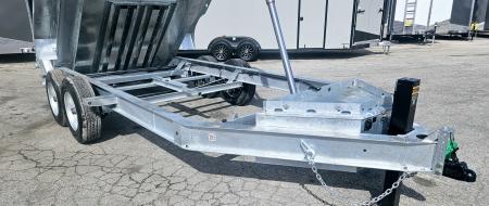 New 82" X 14' GALVANIZED DUMP 8 K AXLES HYDRAULIC POWER JACK SPARE TIRE INCLUDED 2026 TRIUMPH