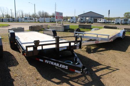 New 2026 PJ Trailers 20' T6 14K GVWR STOCK ID 6266 Tilt Trailer