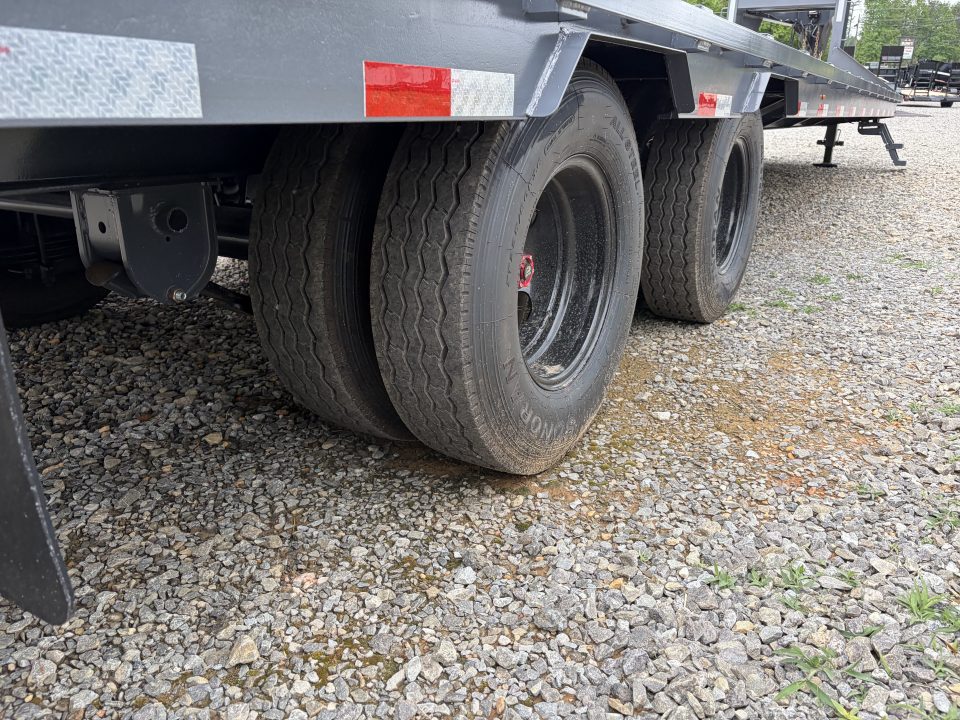 New 2026 Triple Crown Heavy Duty 35' Gooseneck Equipment Trailer, 25K GVWR, Mega Ramps, Spare
