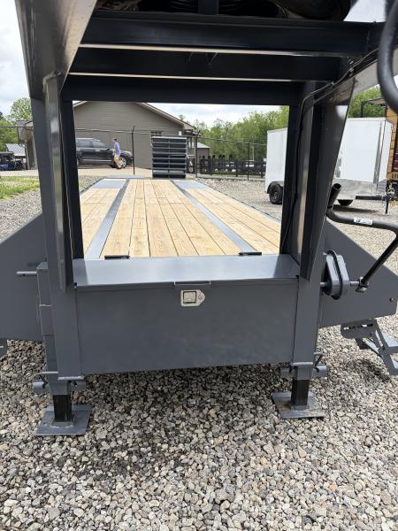 New 2026 Triple Crown Heavy Duty 35' Gooseneck Equipment Trailer, 25K GVWR, Mega Ramps, Spare