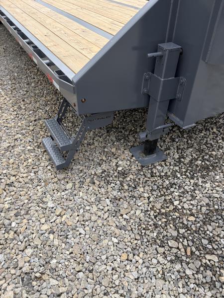 New 2026 Triple Crown Heavy Duty 35' Gooseneck Equipment Trailer, 25K GVWR, Mega Ramps, Spare